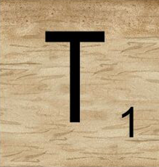 8x8 Scrabble Letters | T
