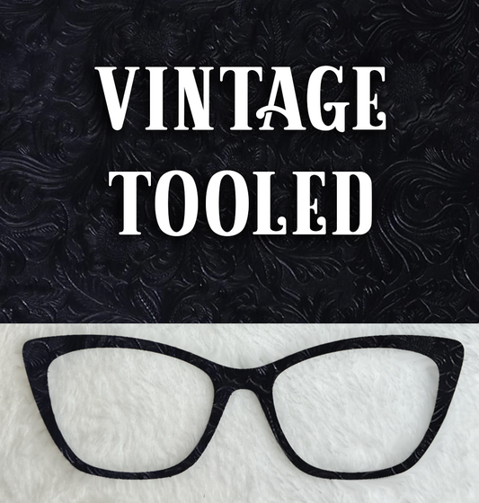 Vintage Tooled Faux | Black