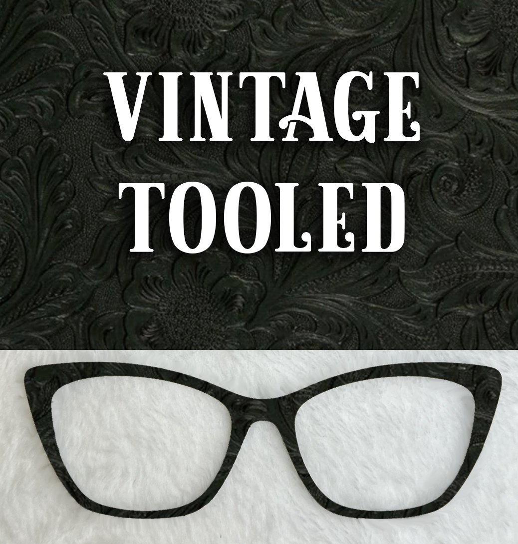 Vintage Tooled Faux | Forest Green
