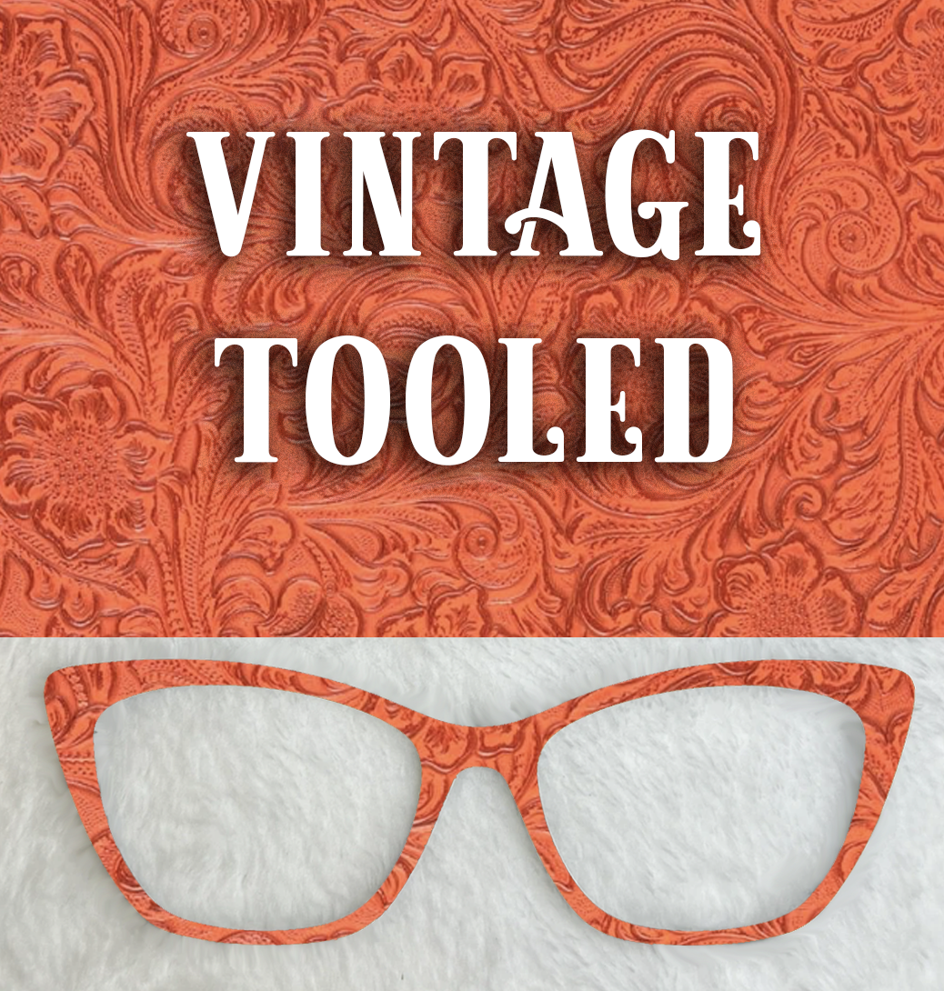Vintage Tooled Faux | Orange