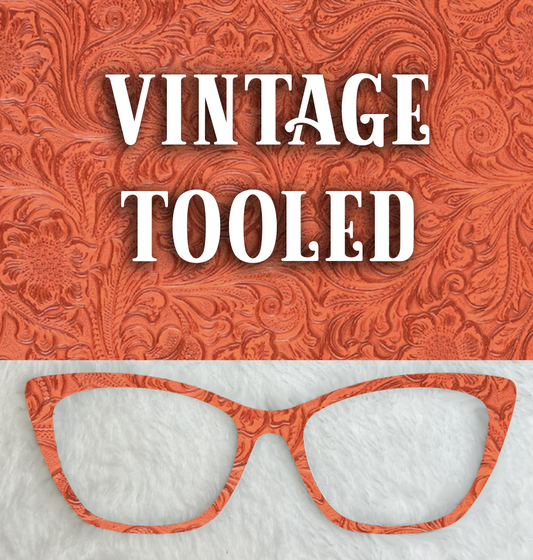 Vintage Tooled Faux | Orange