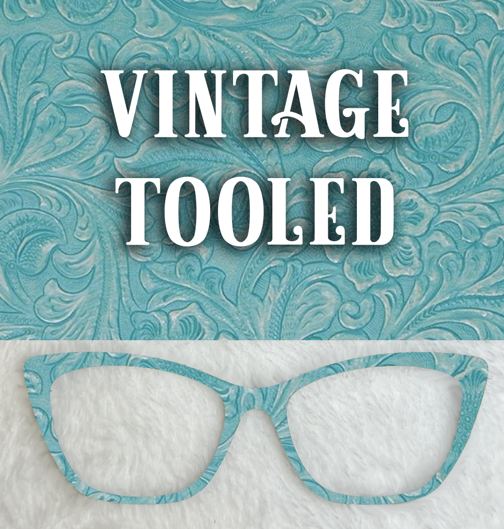 Vintage Tooled Faux | Seafoam