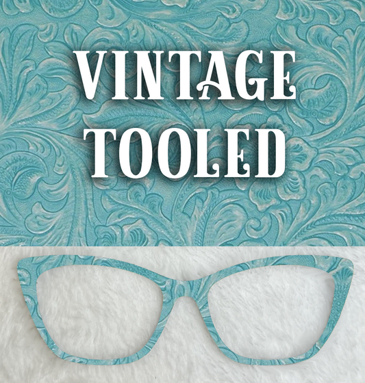 Vintage Tooled Faux | Seafoam
