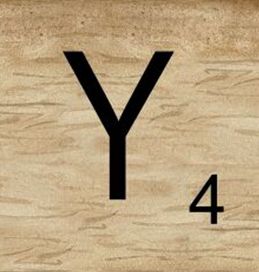 8x8 Scrabble Letters | Y