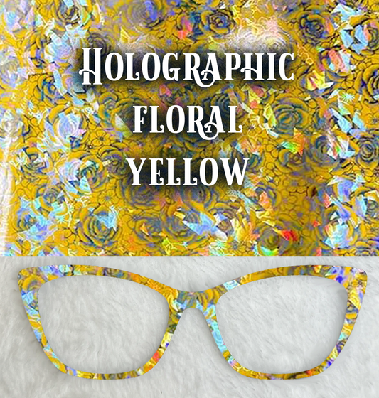 Holographic Floral | Yellow