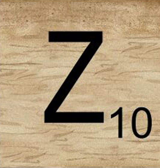 8x8 Scrabble Letters | Z